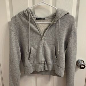brandy melville grey crystal hoodie